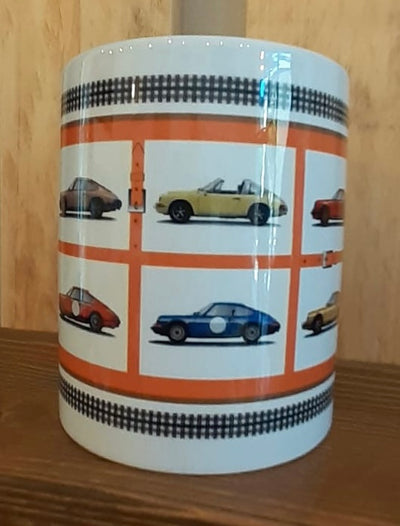 Tazza in ceramica  Porsche 911 multicolor Original Race
