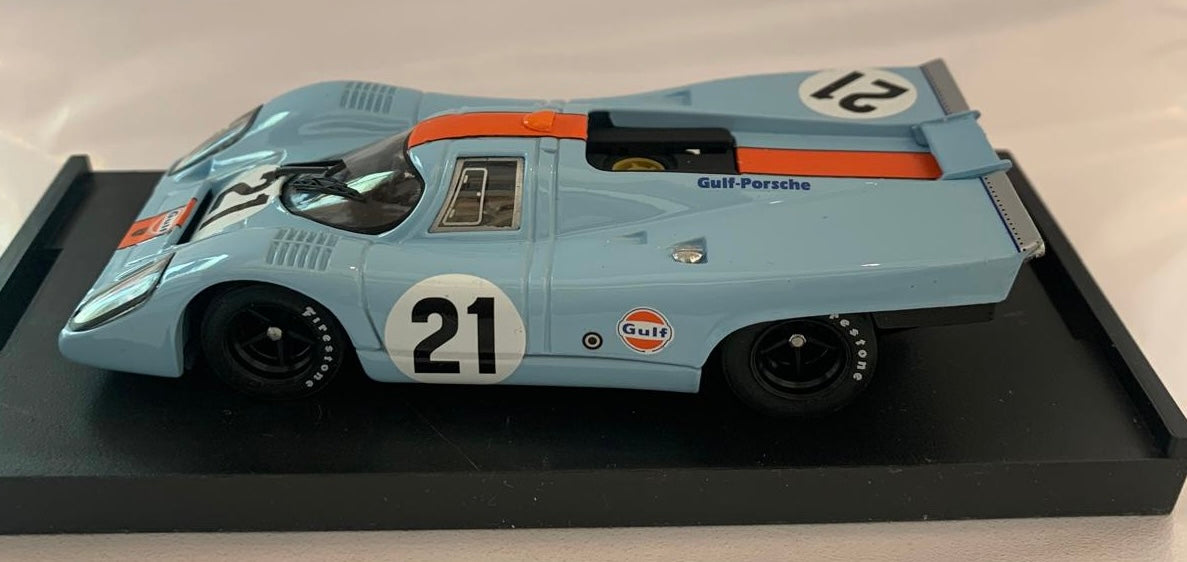 Porsche 917 model in Gulf colors for the 24 Hours of Le Mans