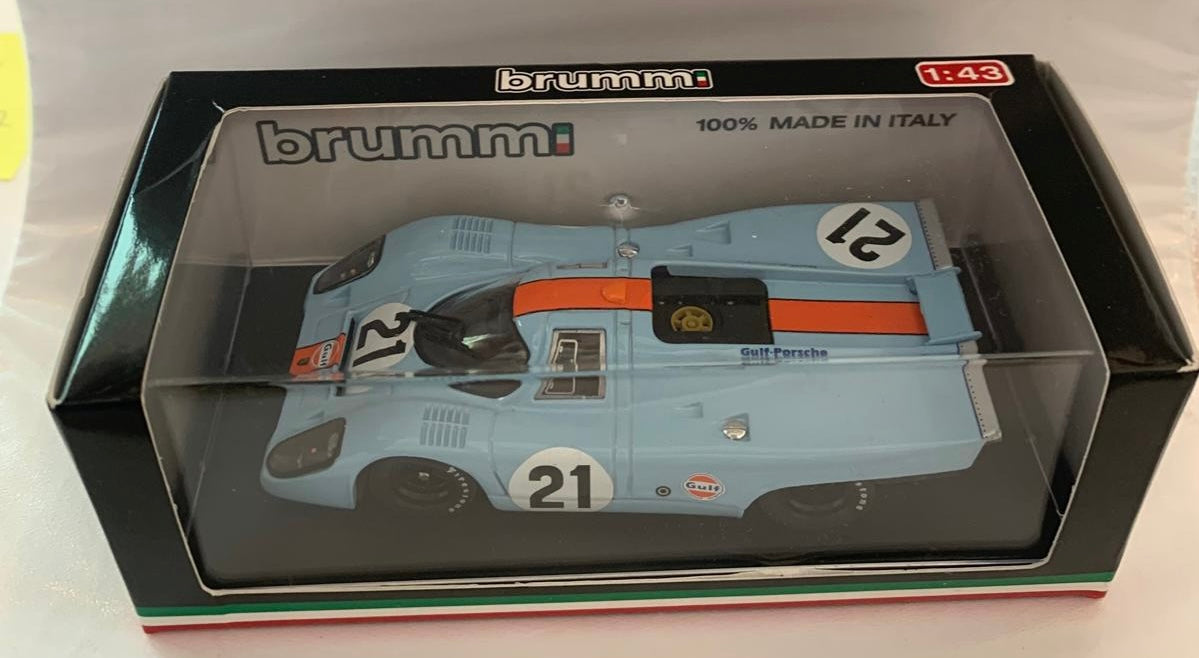 Porsche 917 model in Gulf colors for the 24 Hours of Le Mans
