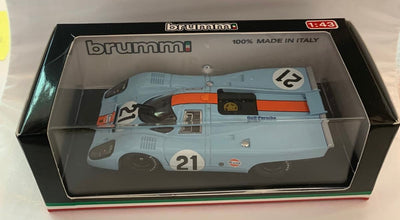 Porsche 917 model in Gulf colors for the 24 Hours of Le Mans
