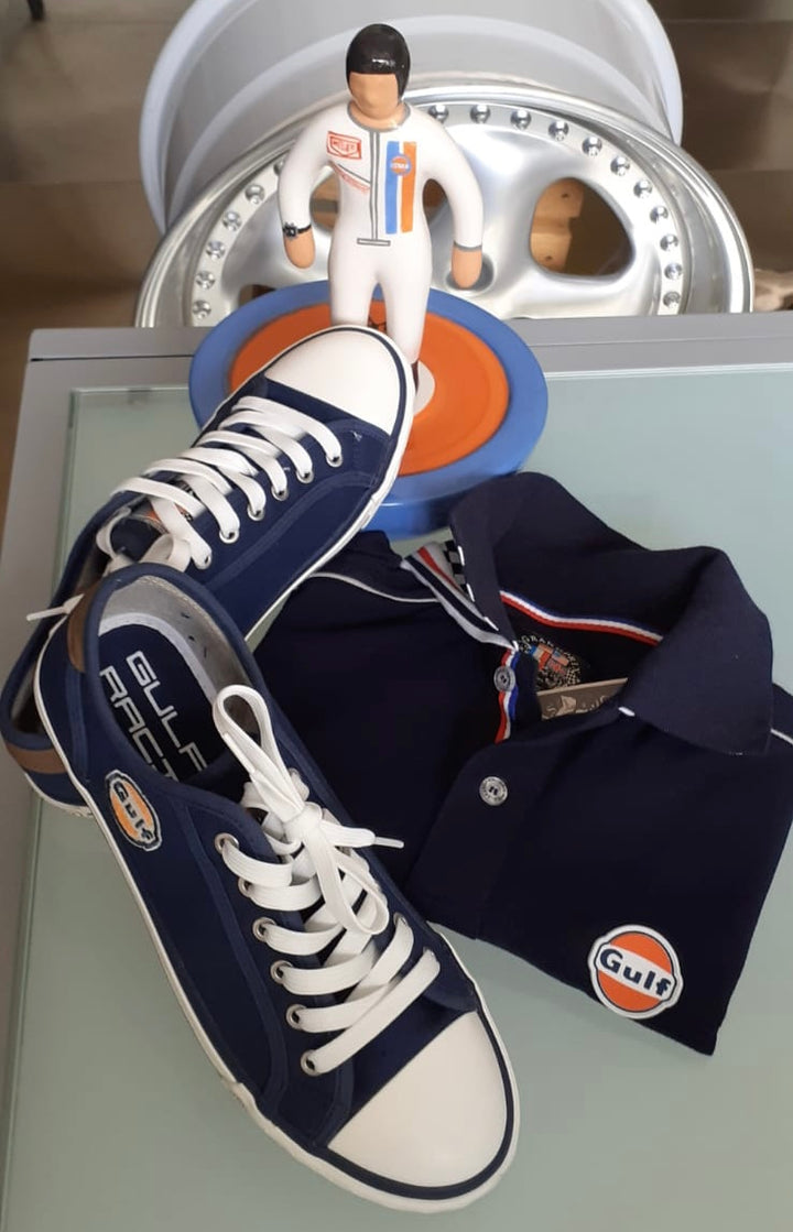 Scarpa sneaker in tela da uomo GUlf blu navy – FuorigiriFashion