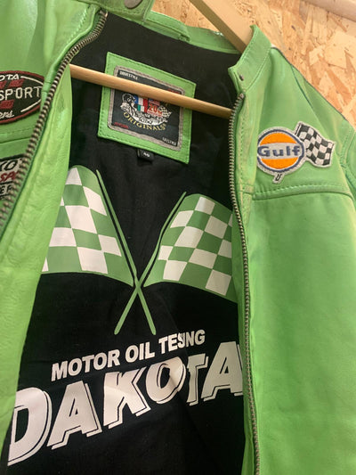 Giacca in pelle Lady Dakota Gulf verde lime