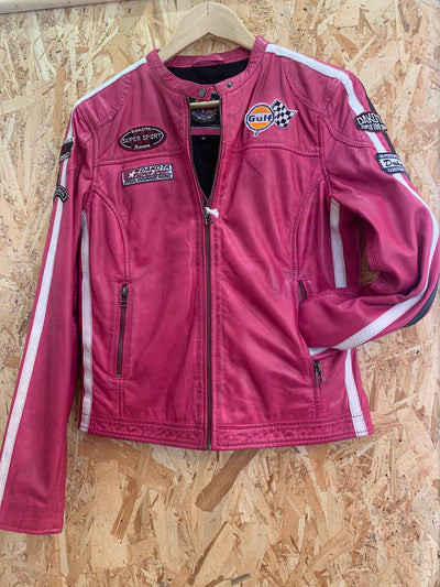Giacca in pelle Lady Dakota Gulf fragola