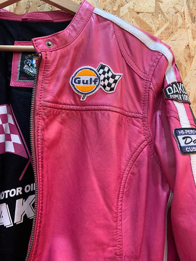 Giacca in pelle Lady Dakota Gulf fucsia
