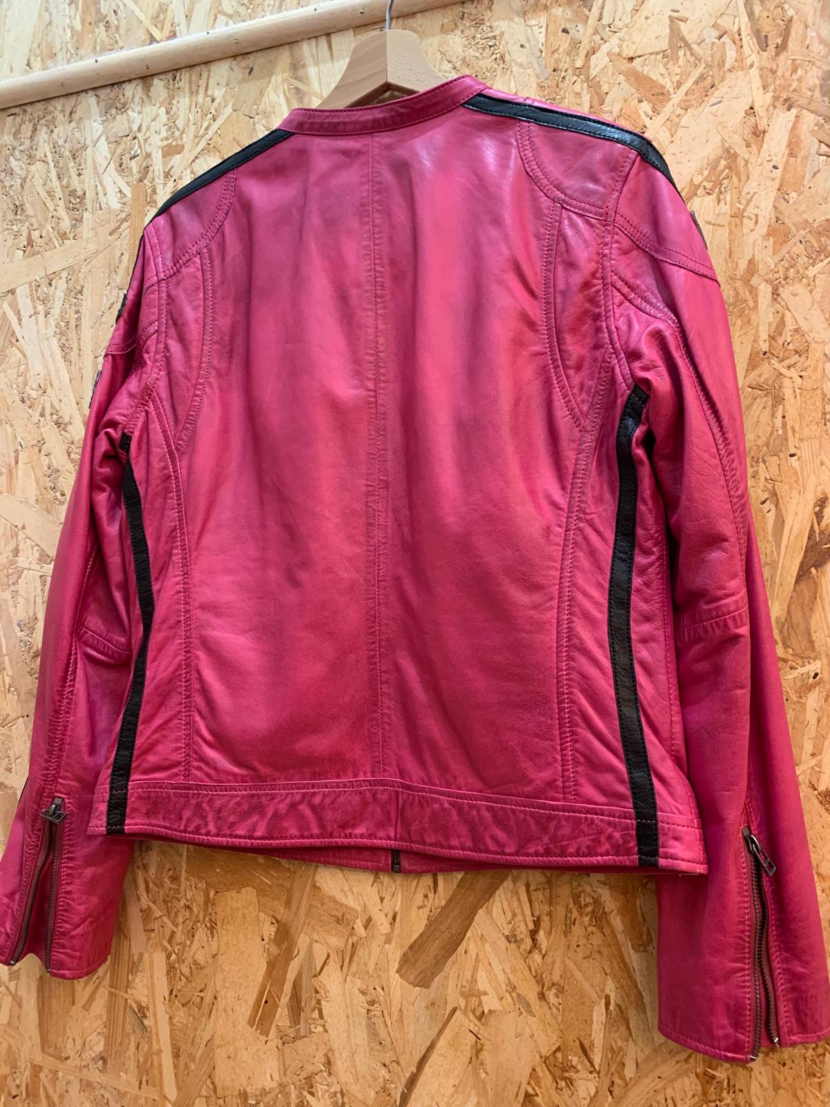 Giacca in pelle Lady Dakota Gulf fucsia