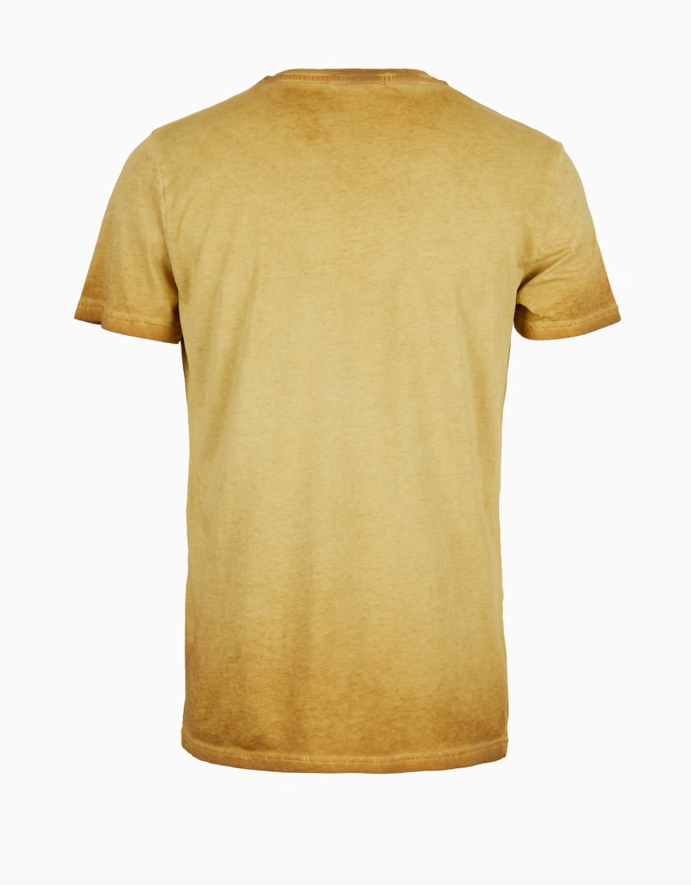 T-shirt Gallo in cotone giallo curry