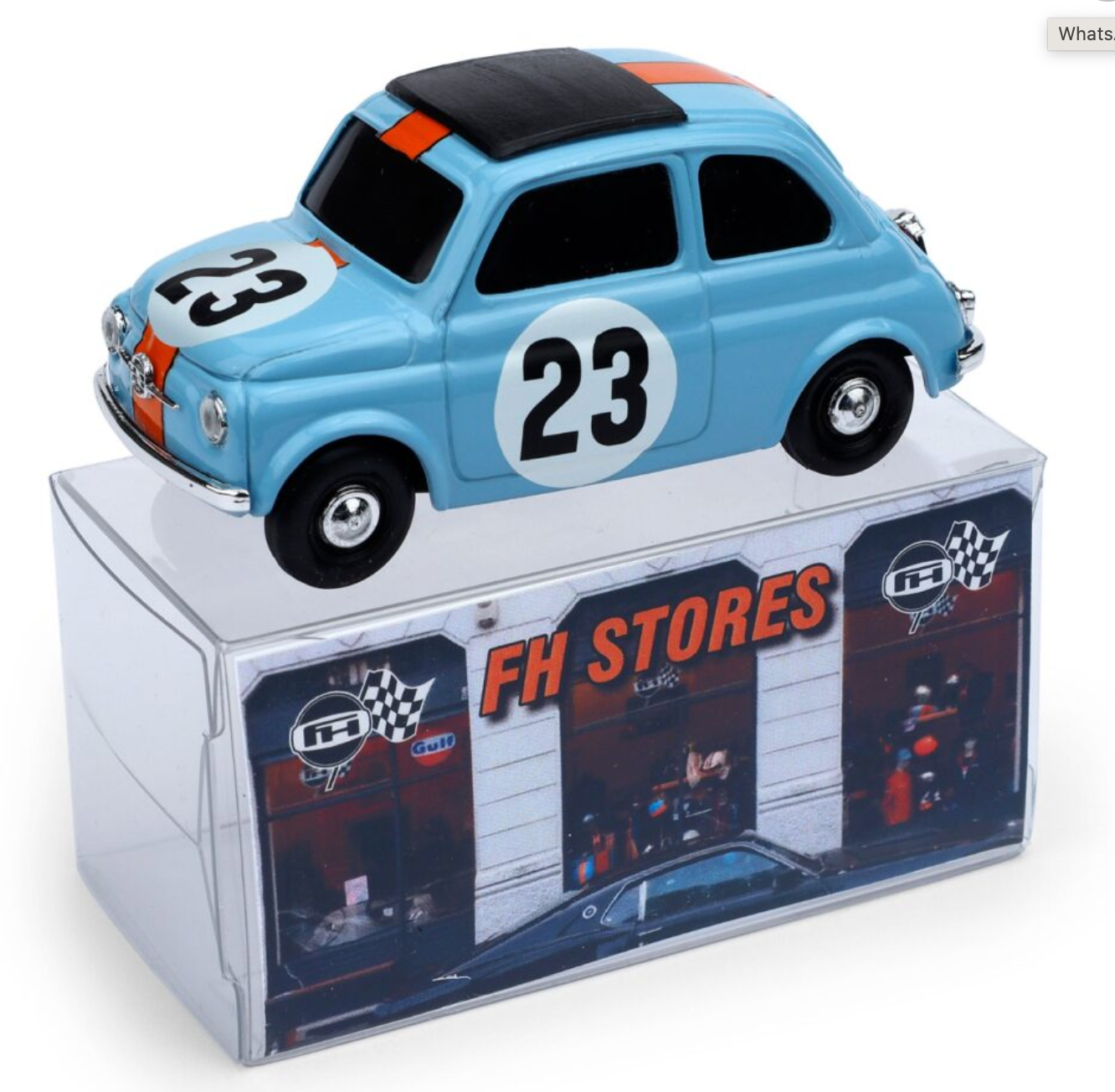 Modellino Fiat 500 colori Gulf