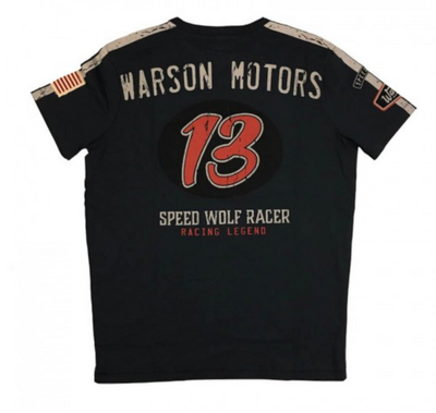 T-shirt Speed Wolf carbone Warson Motors