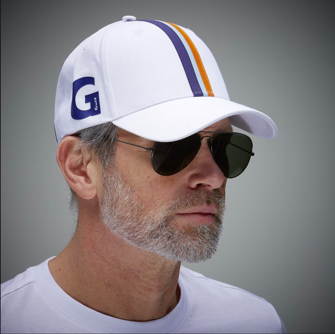 Cappellino Gulf Strip Cap White