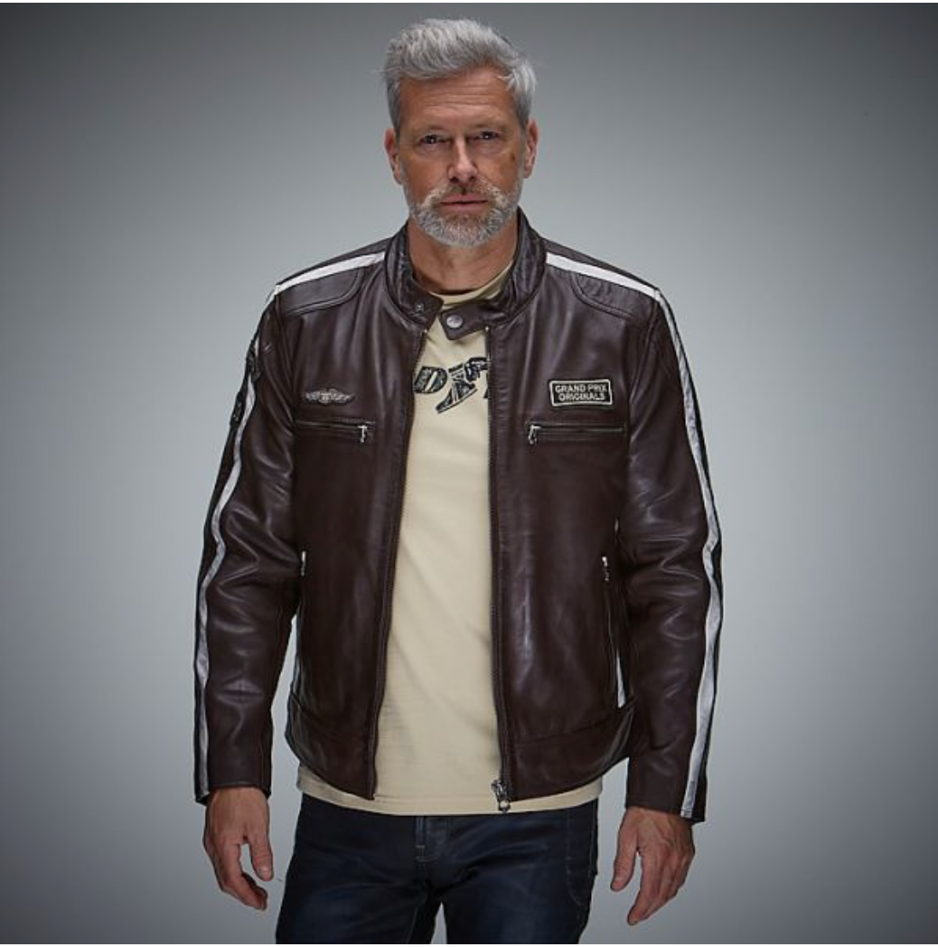 Classic Racing Jacket espresso leather jacket 