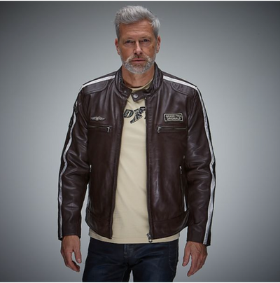 Classic Racing Jacket espresso leather jacket 