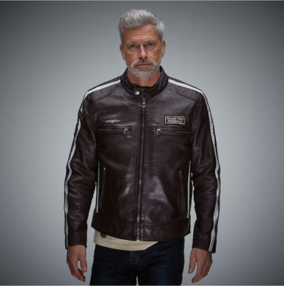Classic Racing Jacket espresso leather jacket 