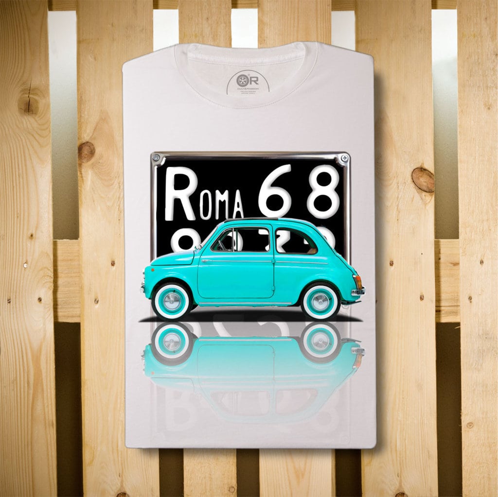 T-shirt Bimbo 500 Roma Turchese  Original Race